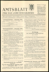 Amtsblatt für das Land Vorarlberg 19590704 Seite: 1