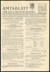 Amtsblatt für das Land Vorarlberg