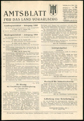 Amtsblatt für das Land Vorarlberg