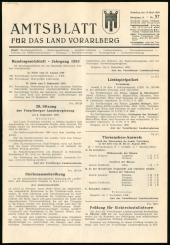 Amtsblatt für das Land Vorarlberg