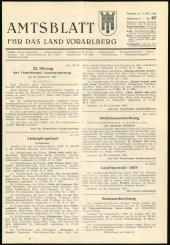 Amtsblatt für das Land Vorarlberg 19591003 Seite: 1