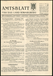 Amtsblatt für das Land Vorarlberg