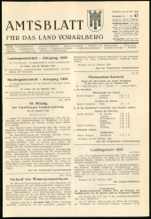 Amtsblatt für das Land Vorarlberg