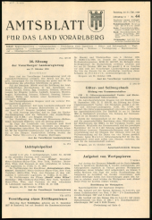 Amtsblatt für das Land Vorarlberg