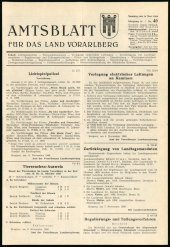 Amtsblatt für das Land Vorarlberg 19591114 Seite: 1