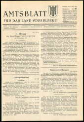 Amtsblatt für das Land Vorarlberg