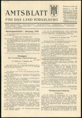 Amtsblatt für das Land Vorarlberg 19591219 Seite: 1