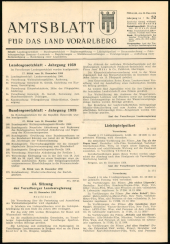 Amtsblatt für das Land Vorarlberg 19591230 Seite: 1