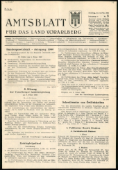 Amtsblatt für das Land Vorarlberg 19600213 Seite: 1