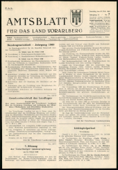 Amtsblatt für das Land Vorarlberg 19600220 Seite: 1