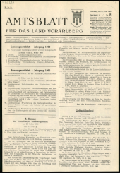 Amtsblatt für das Land Vorarlberg 19600227 Seite: 1