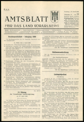 Amtsblatt für das Land Vorarlberg