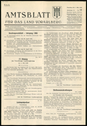 Amtsblatt für das Land Vorarlberg 19600507 Seite: 1