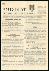 Amtsblatt für das Land Vorarlberg 19600521 Seite: 1