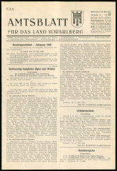 Amtsblatt für das Land Vorarlberg