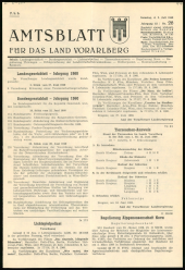 Amtsblatt für das Land Vorarlberg 19600702 Seite: 1