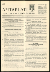 Amtsblatt für das Land Vorarlberg