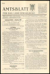 Amtsblatt für das Land Vorarlberg 19600917 Seite: 1