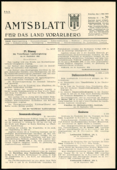 Amtsblatt für das Land Vorarlberg 19601001 Seite: 1