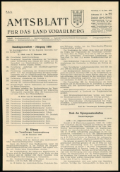 Amtsblatt für das Land Vorarlberg 19601231 Seite: 1