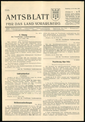 Amtsblatt für das Land Vorarlberg