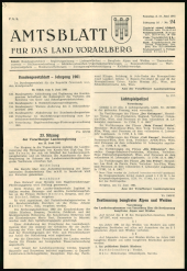 Amtsblatt für das Land Vorarlberg