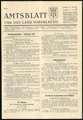 Amtsblatt für das Land Vorarlberg