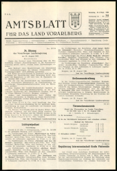 Amtsblatt für das Land Vorarlberg