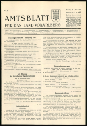 Amtsblatt für das Land Vorarlberg 19611202 Seite: 1