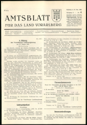 Amtsblatt für das Land Vorarlberg 19620127 Seite: 1