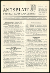 Amtsblatt für das Land Vorarlberg 19620203 Seite: 1