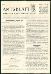 Amtsblatt für das Land Vorarlberg 19620224 Seite: 1