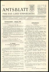 Amtsblatt für das Land Vorarlberg 19620324 Seite: 1