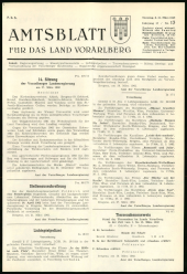 Amtsblatt für das Land Vorarlberg 19620331 Seite: 1