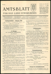 Amtsblatt für das Land Vorarlberg 19620505 Seite: 1