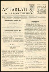 Amtsblatt für das Land Vorarlberg 19620519 Seite: 1