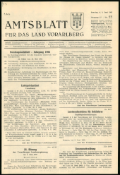 Amtsblatt für das Land Vorarlberg 19620609 Seite: 1