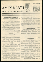 Amtsblatt für das Land Vorarlberg 19620811 Seite: 1