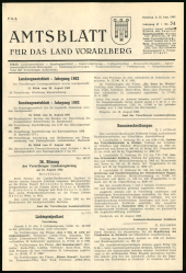 Amtsblatt für das Land Vorarlberg 19620825 Seite: 1