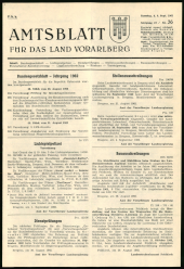 Amtsblatt für das Land Vorarlberg 19620908 Seite: 1