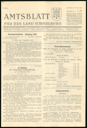 Amtsblatt für das Land Vorarlberg 19620915 Seite: 1