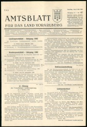 Amtsblatt für das Land Vorarlberg 19621006 Seite: 1