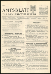 Amtsblatt für das Land Vorarlberg 19621020 Seite: 1