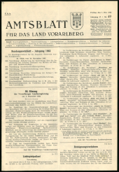 Amtsblatt für das Land Vorarlberg 19621207 Seite: 1