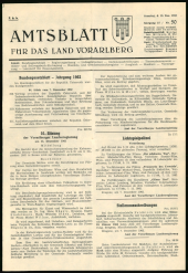 Amtsblatt für das Land Vorarlberg