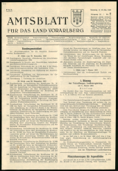 Amtsblatt für das Land Vorarlberg 19630112 Seite: 1