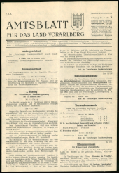 Amtsblatt für das Land Vorarlberg