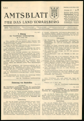 Amtsblatt für das Land Vorarlberg 19630223 Seite: 1