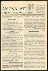 Amtsblatt für das Land Vorarlberg