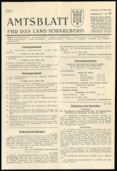 Amtsblatt für das Land Vorarlberg 19630330 Seite: 1